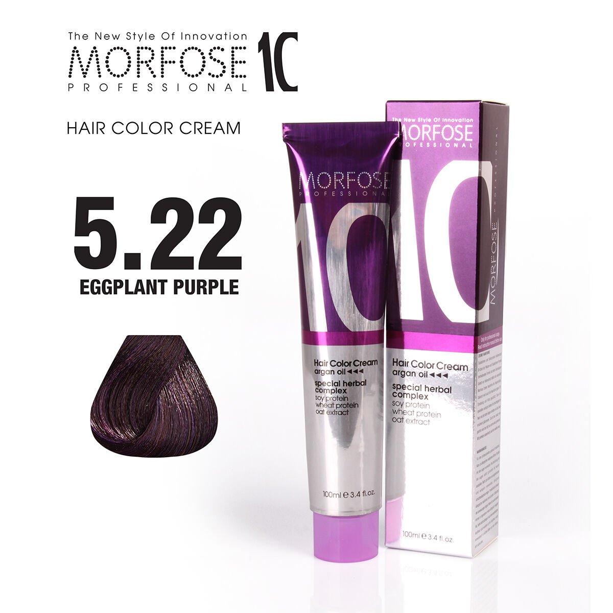MORFOSE 10 SAÇ BOYASI 5.22- PATLICAN MORU 100 ML