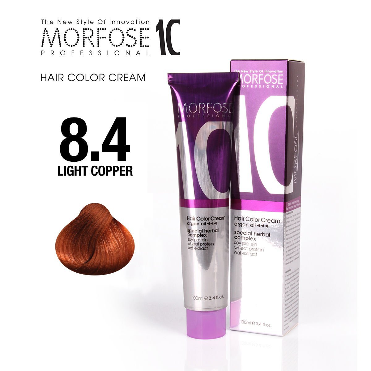 MORFOSE 10 SAÇ BOYASI 8.4- AÇIK BAKIR 100 ML