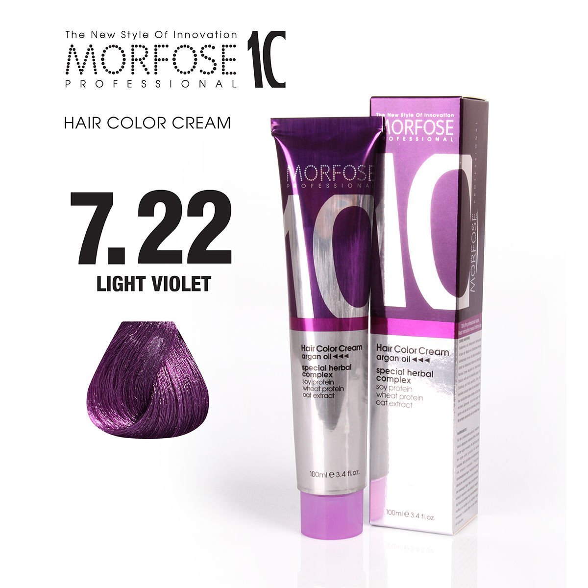 MORFOSE 10 SAÇ BOYASI 7.22- AÇIK VİOLE 100 ML