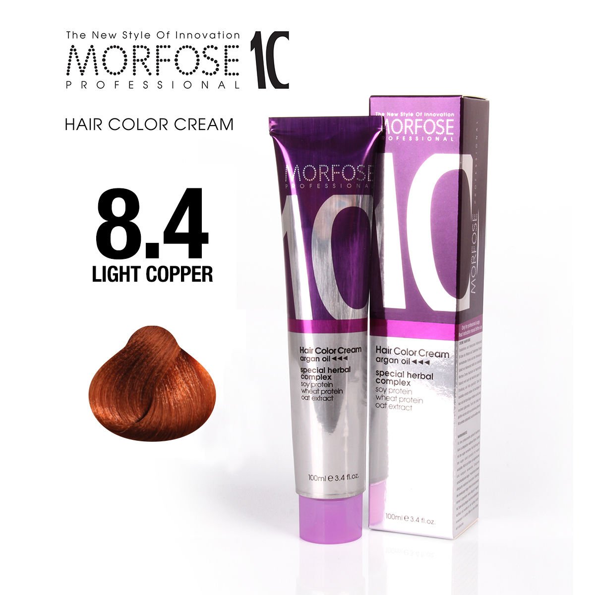 MORFOSE 10 SAÇ BOYASI 8.4- AÇIK BAKIR 100 ML