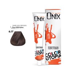 ONIX SAÇ BOYASI 6.17- KOYU KÜLLÜ KAHVE 60 ML - Morfose