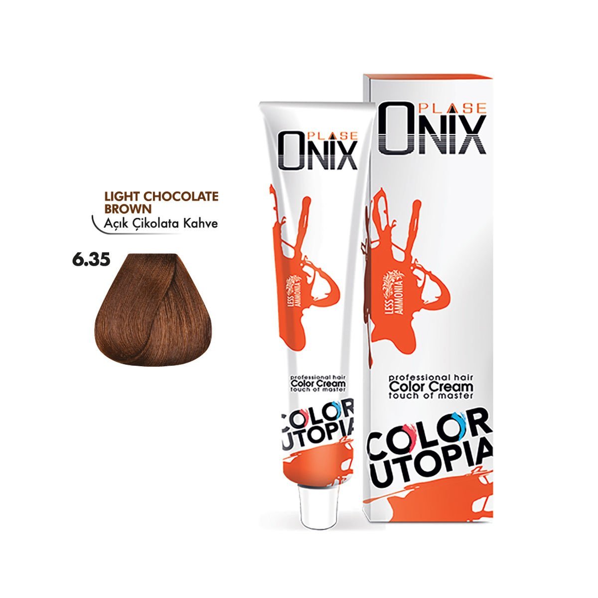 ONIX SAÇ BOYASI 6.35- AÇIK ÇİKOLATA KAHVE 60 ML