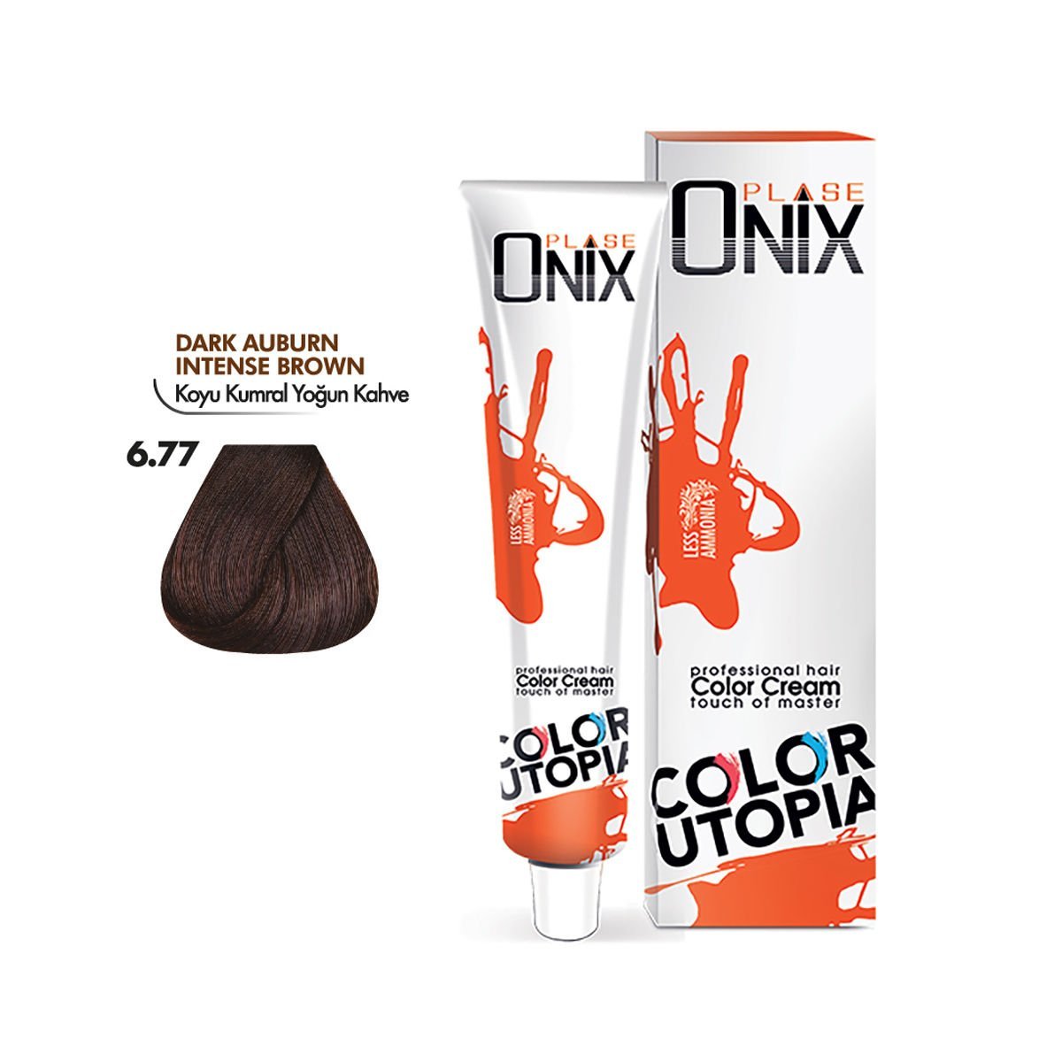 ONIX SAÇ BOYASI 6.77- KOYU KUMRAL YOĞUN KAHVE 60 ML