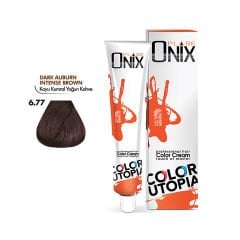 ONIX SAÇ BOYASI 6.77- KOYU KUMRAL YOĞUN KAHVE 60 ML