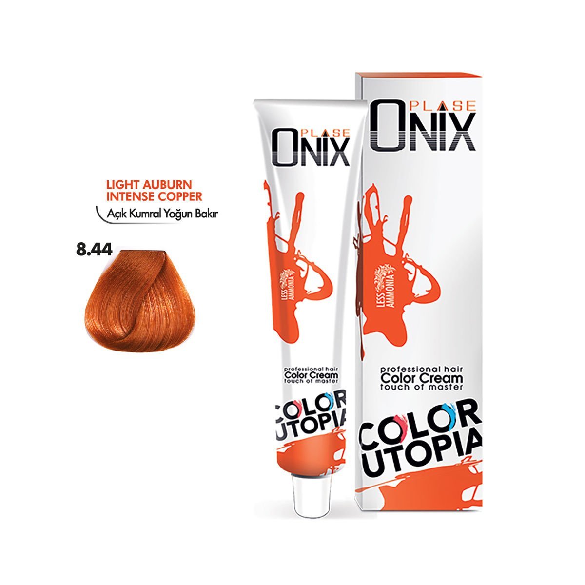 ONIX SAÇ BOYASI 8.44- AÇIK KUMRAL YOĞUN BAKIR 60 ML