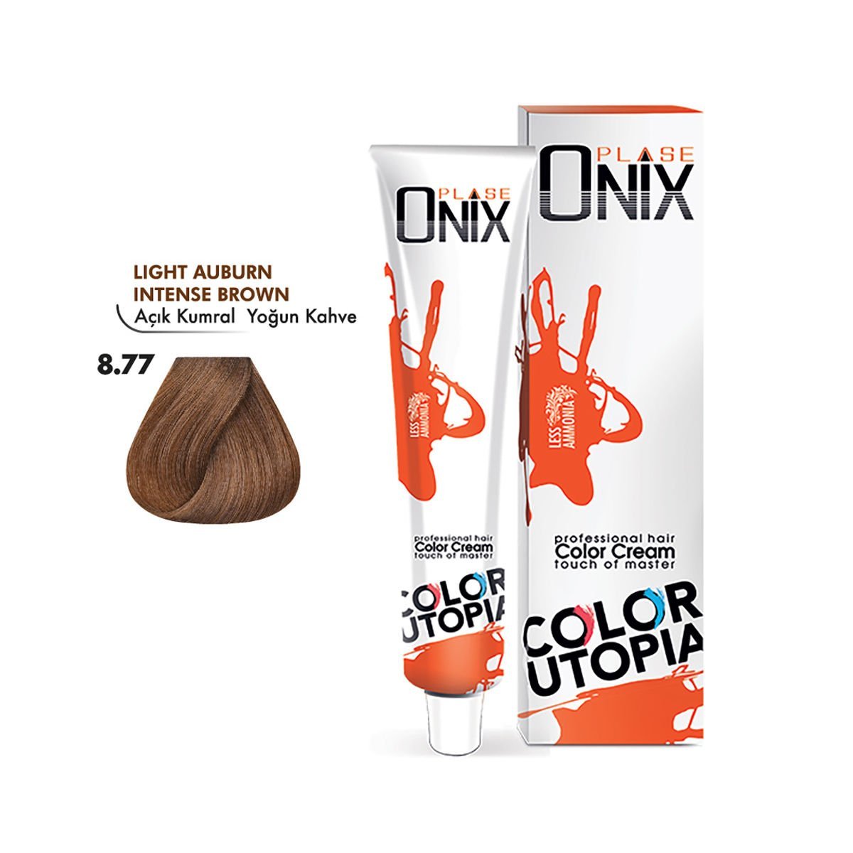 ONIX SAÇ BOYASI 8.77- AÇIK KUMRAL YOĞUN KAHVE 8.77 60 ML