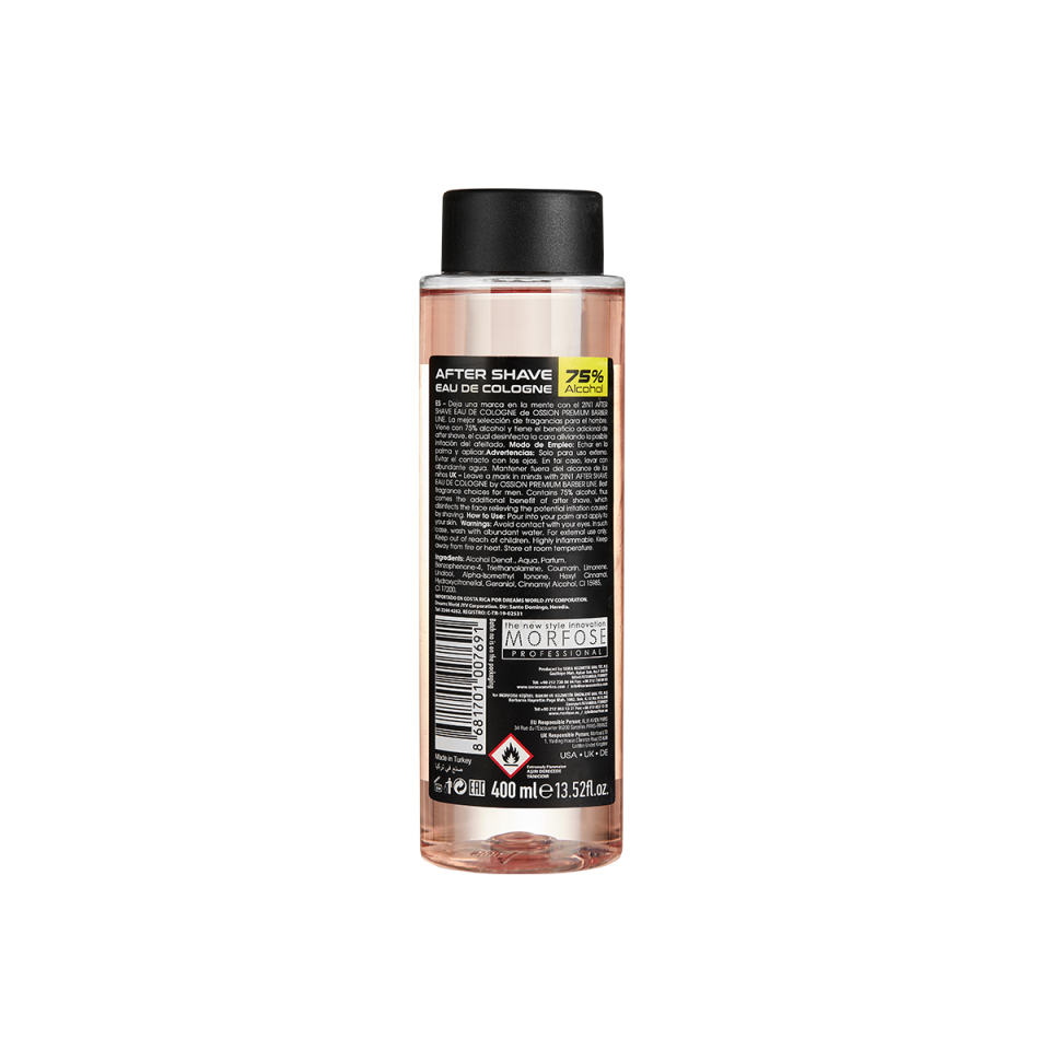 OSSION PBL 2IN1 AFTER SHAVE EAU DE COLOGNE RED STORM 400 ML